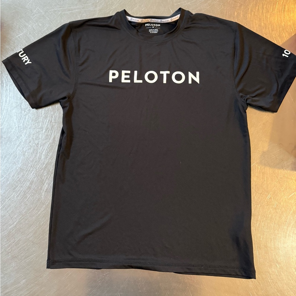 Peloton Black Short Sleeve Tee Century Club Medium & Tank Top Small